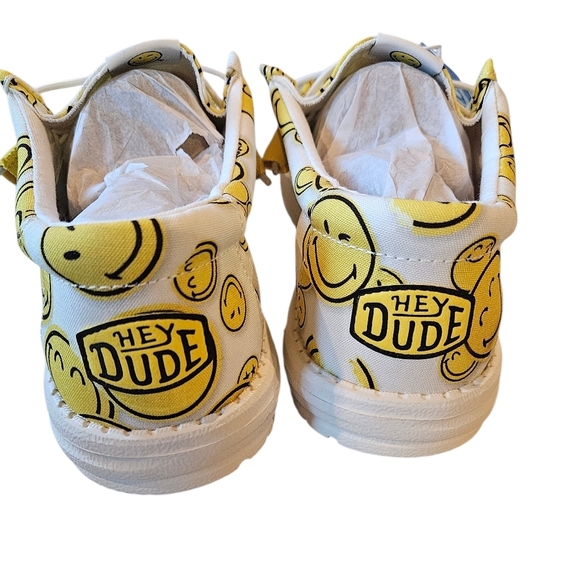 Hey Dude Wally Smiley World White Yellow NEW Mens Size 12 main image 6